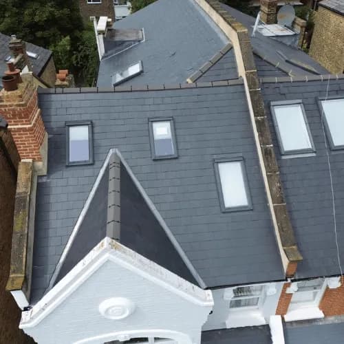 Complex slate roof by Authentic Building & Roofing, Essex